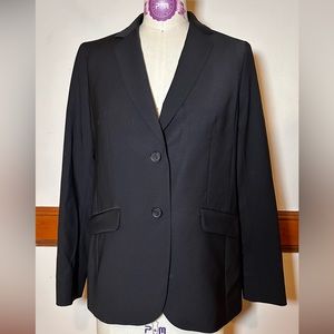 Talbots black wool blazer